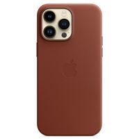 Apple Coque Leather MagSafe Apple iPhone 14 Pro Max - Umber