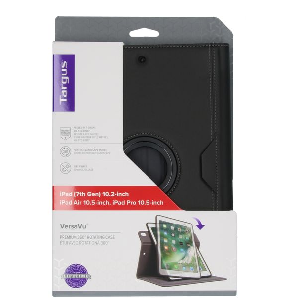 Targus Coque tablette VersaVu Eco Apple iPad 9 (2021) 10.2 pouces / iPad 8 (2020) 10.2 pouces / iPad 7 (2019) 10.2 pouces - Noir