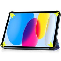 imoshion Coque tablette Trifold iPad 10 (2022) 10.9 pouces - Space