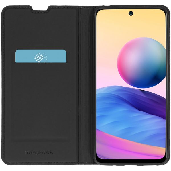 imoshion Étui de télephone Slim Folio Xiaomi Redmi Note 10 (5G) - Bleu