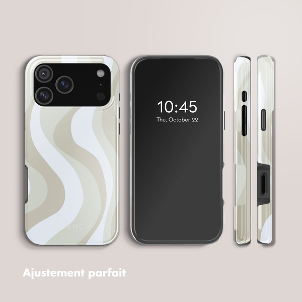 Selencia Coque arrière Vivid avec MagSafe Apple iPhone 17 Pro Max - Desert Waves Beige