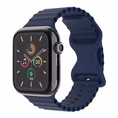 imoshion Bracelet Athletic en silicone Apple Watch Series 1 t/m 9 / SE (38/40/41 mm) | Series 10 / 11 (42 mm) - Bleu foncé