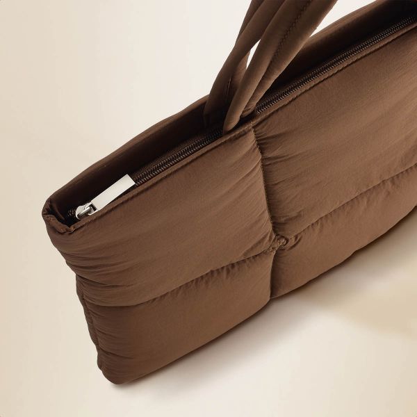 Selencia Sac ordinateur portables Vaya Puffy 16 pouces - Mocha Brown