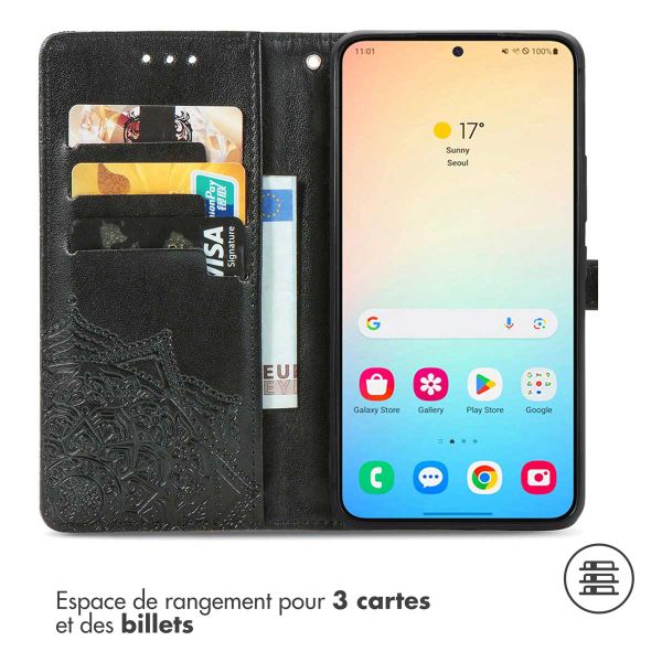 imoshion Etui de télephone Mandala Samsung Galaxy S24 Plus - Noir