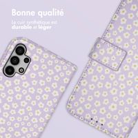 imoshion Étui de télephone portefeuille Design Samsung Galaxy A32 (5G) - White Daisy