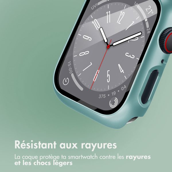 imoshion Coque rigide à couverture complète Apple Watch 4 / 5 / 6 / SE - 44 mm - Vert foncé