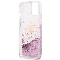 Guess Coque 4G Logo Liquid Glitter Apple iPhone 13 - Rose