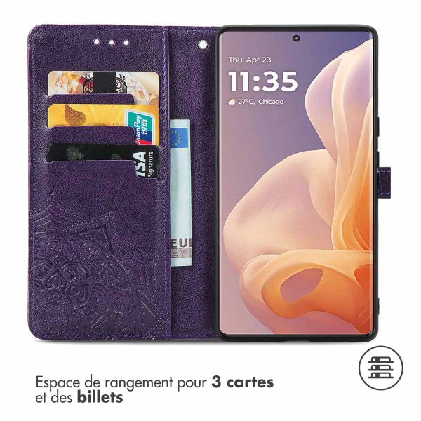 imoshion Etui de télephone Mandala Motorola Moto G85 - Violet
