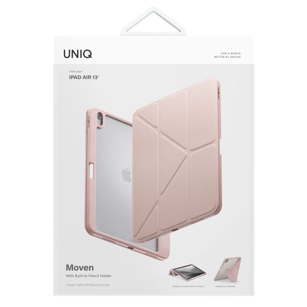 Uniq Étui Moven Apple iPad Air 13 pouces (2025) M3 / (2024) M2 - Blush Pink