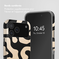 Selencia Coque arrière Vivid avec MagSafe Apple iPhone 17 Pro - Art Wave Black