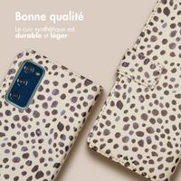 imoshion Étui de télephone portefeuille Design Samsung Galaxy S20 FE - Black And White Dots