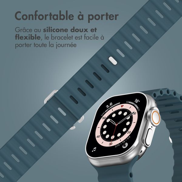 Accezz Bracelet Ocean Apple Watch Series 1 - 9 / SE (38/40/41 mm) | Series 10 / 11 (42 mm) - Abyss Blue
