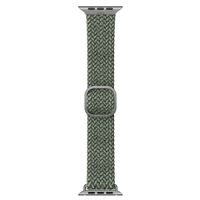 Uniq Bracelet tressé Aspen Apple Watch Series 1 á 10 / SE / Ultra (2) (44/45/46/49 mm) - Vert Cyprès