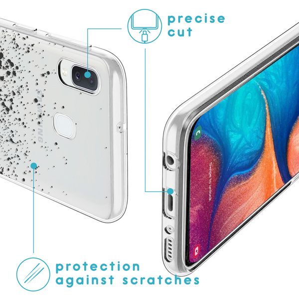 imoshion Coque Design Samsung Galaxy A20e - Splatter Black