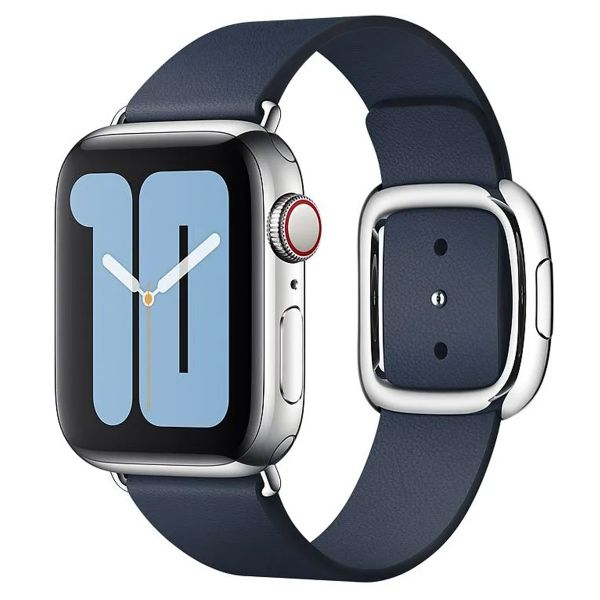 Apple Leather Band Modern Buckle Apple Watch Series 1-9 / SE - 38/40/41 mm / Series 10 - 42 mm - Taille L - Deep Sea