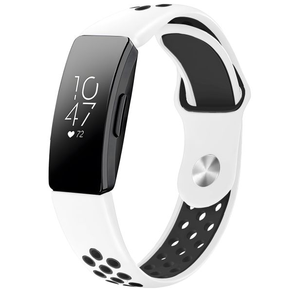 imoshion Bracelet sportif en silicone Fitbit Inspire - Blanc / Noir