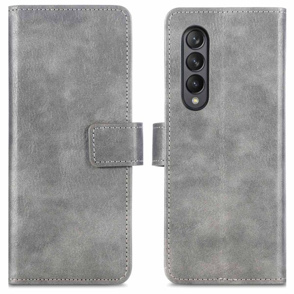 imoshion Étui de téléphone portefeuille Luxe Galaxy Z Fold3 - Gris