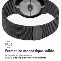 imoshion Bracelet magnétique milanais Google Pixel Watch 3 / 4 (45 mm) - Noir