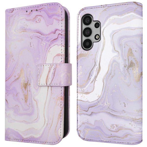 imoshion Étui de téléphone portefeuille Design Samsung Galaxy A32 (5G) - Purple Marble