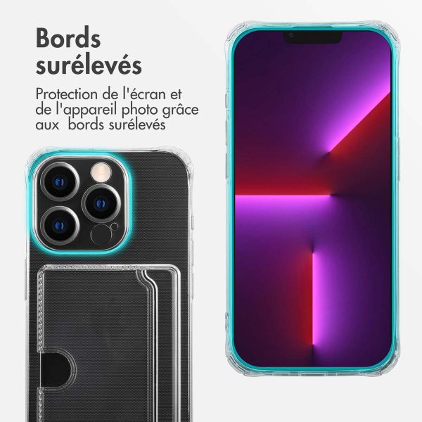 imoshion Coque silicone avec porte-cartes Apple iPhone 13 Pro - Transparent