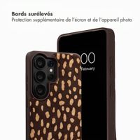 Selencia Nova coque arrière en cuir véritable avec porte-cartes Samsung Galaxy S26 Ultra - Fawn Chic