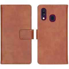 imoshion Étui de télephone portefeuille Samsung Galaxy A40 - Marron