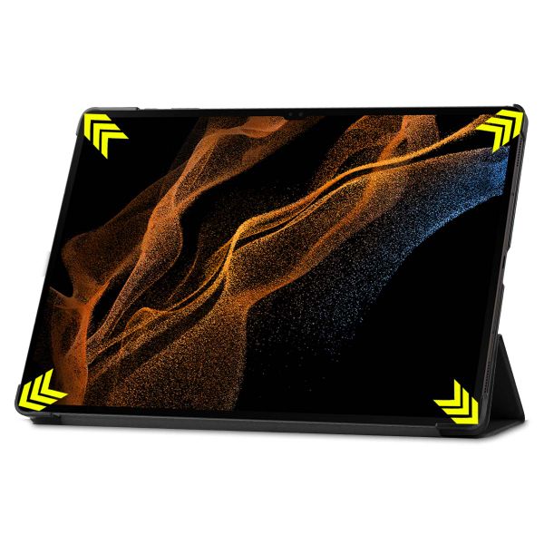 imoshion Coque tablette Trifold Galaxy Tab S8 Ultra - Noir