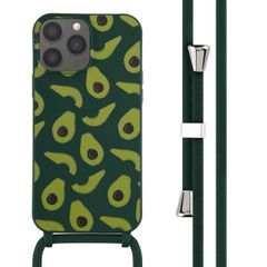 imoshion Coque design en silicone avec cordon Apple iPhone 13 Pro Max - Avocado Green