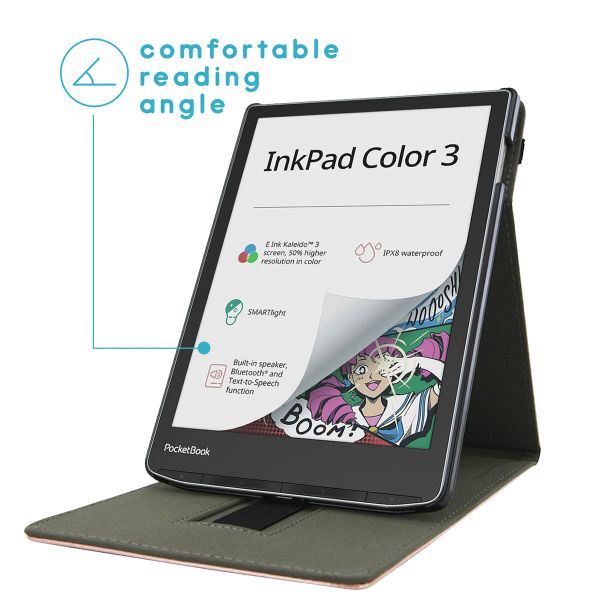 imoshion Étui á rabat Pocketbook InkPad Color 3 / InkPad 4 - Rose Doré