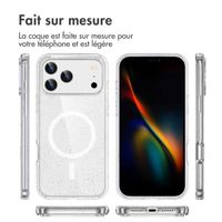 imoshion Coque Pailletée avec MagSafe Apple iPhone 17 Pro - Transparent