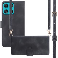 imoshion Etui de télephone portefeuille avec cordon Motorola Moto G77 - Noir