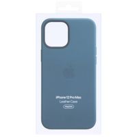 Apple Coque Leather MagSafe Apple iPhone 12 Pro Max - Baltic Blue