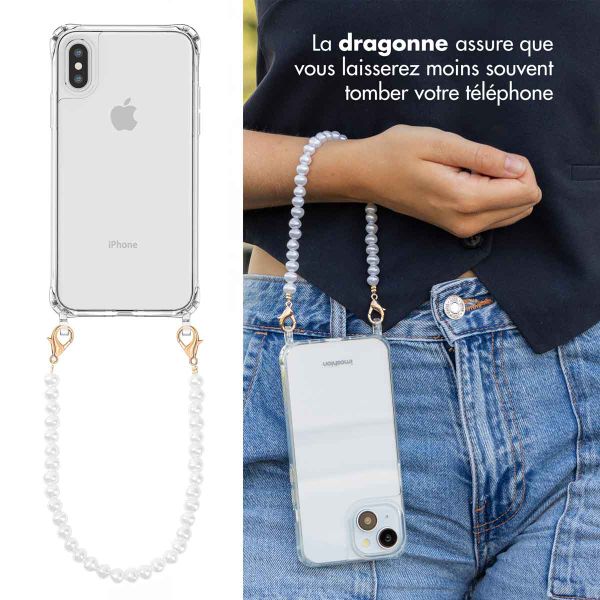 imoshion Coque avec cordons de téléphone Apple iPhone X / Xs - Perles