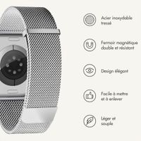 imoshion Bracelet magnétique milanais Apple Watch | 44/45/46/49 mm - Argent