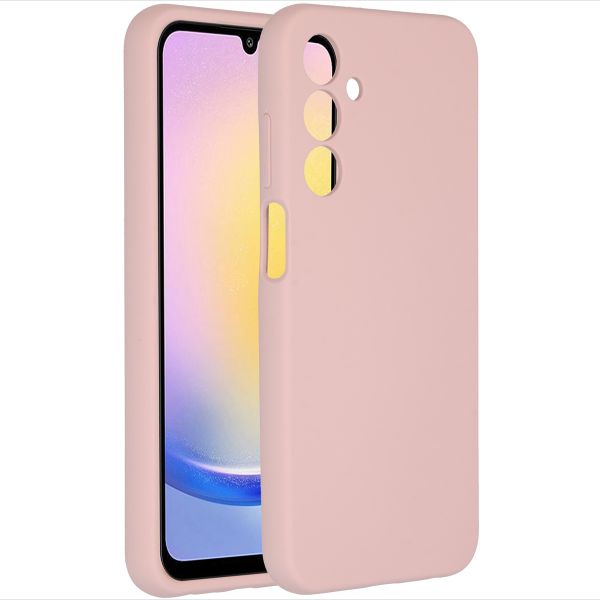 Accezz Coque Liquid Silicone Samsung Galaxy A25 (5G) - Rose