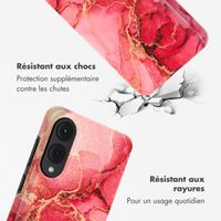 Selencia Coque arrière Vivid Samsung Galaxy S25 Edge - Rosy Marble