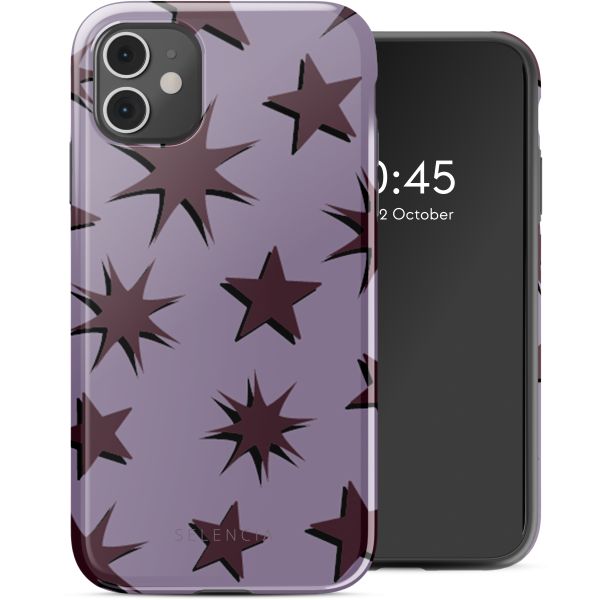 Selencia Coque arrière Vivid Tough iPhone 11 - Stars Plum Lilac