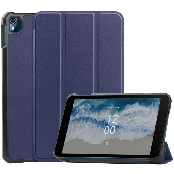 imoshion Coque tablette Trifold Nokia T10 - Bleu foncé