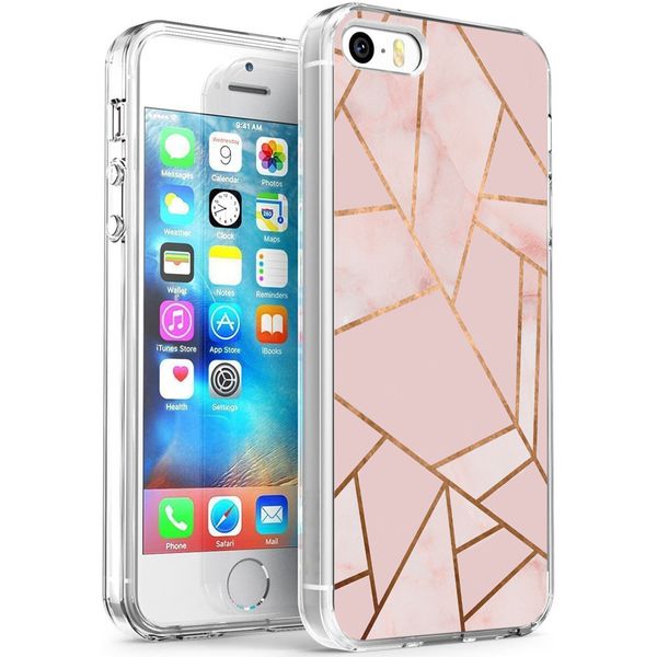 imoshion Coque Design Apple iPhone SE (2016) / 5 / 5s - Pink Graphic