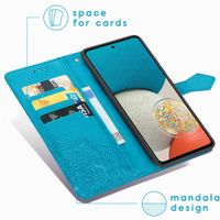 imoshion Etui de téléphone portefeuille Mandala Samsung Galaxy A53 - Turquoise