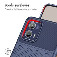 imoshion Coque Arrière Thunder Motorola Moto G73 - Bleu foncé