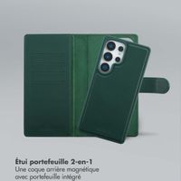 Selencia Étui portefeuille amovible Olyn avec MagSafe Samsung Galaxy S25 Ultra - Vert