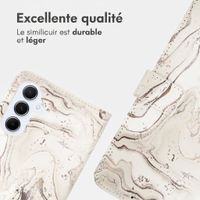 imoshion Étui de télephone portefeuille Design Samsung Galaxy A56 - Sandy Marble