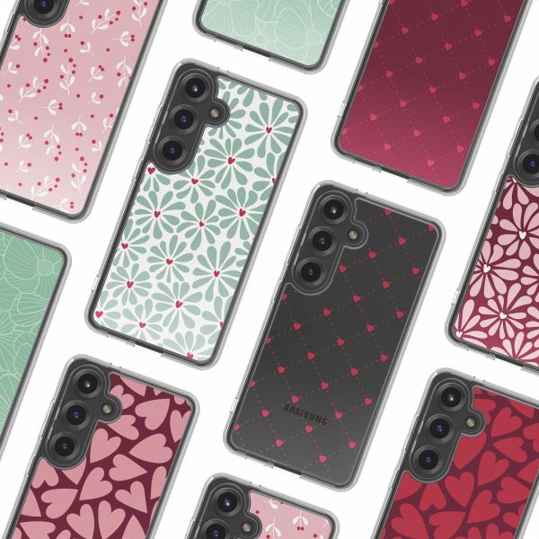 imoshion Coque Design Samsung Galaxy S25 - Bloom Love Sage Green