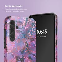 Selencia Coque arrière Vivid Samsung Galaxy A55 - Fresh Paint Flower Orange