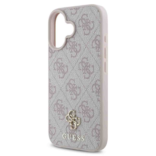 Guess Coque 4G Metal Logo MagSafe iPhone 16 - Rose