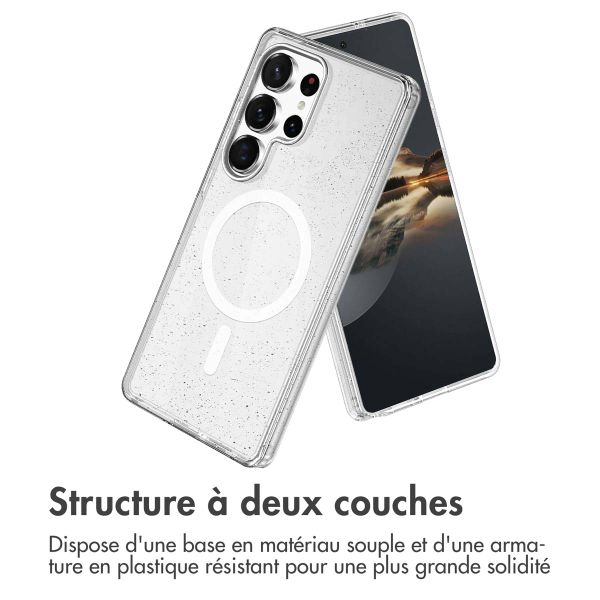 imoshion Coque Sparkle avec MagSafe Samsung Galaxy S24 Ultra - Transparent