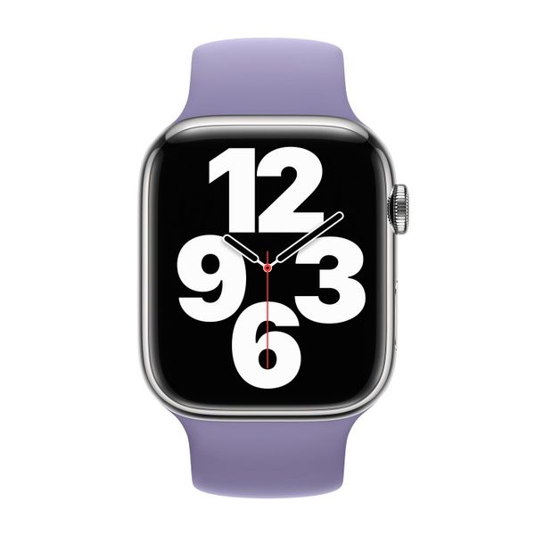 Apple Bracelet Boucle unique en Silicone Apple Watch | 38/40/41/42 mm - Taille 2 - English Lavender