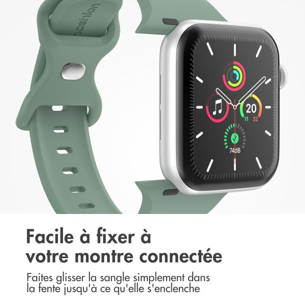 imoshion Bracelet en silicone⁺ Apple Watch Series 1 t/m 11 / SE / Ultra (44/45/46/49 mm) - Taille M/L - Pine