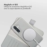 Selencia Étui portefeuille amovible Olyn avec MagSafe Samsung Galaxy A36 - Gris